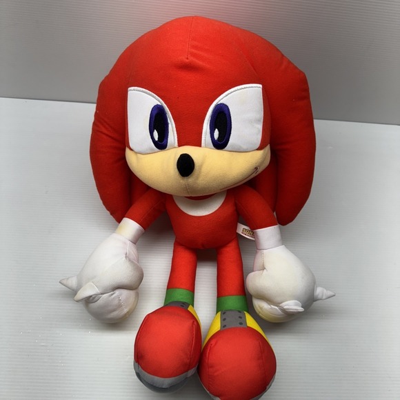 Toy Factory Sonic the Hedgehog Knuckles the Echidna Plush 18" SEGA - Picture 2 of 6